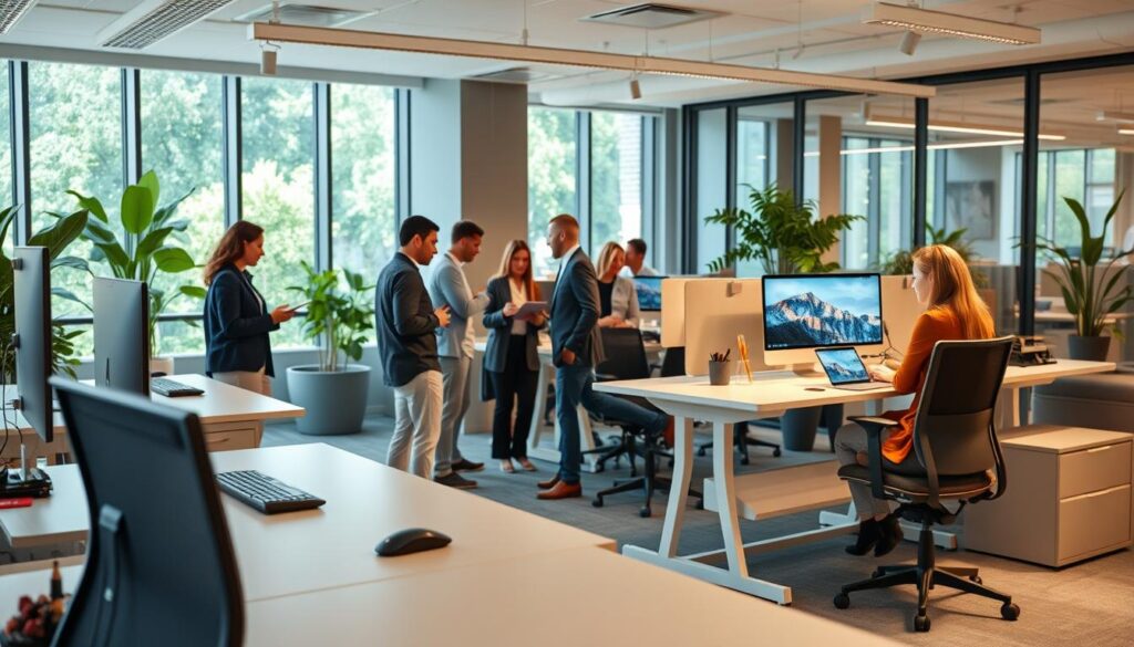 Nutzerzentrierte Bürogestaltung mit ergonomischen Arbeitsplätzen