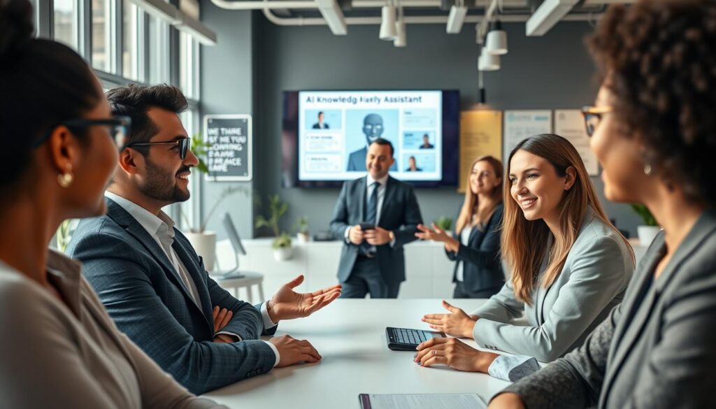 Onboarding mit KI-Wissensassistent für neue Mitarbeiter