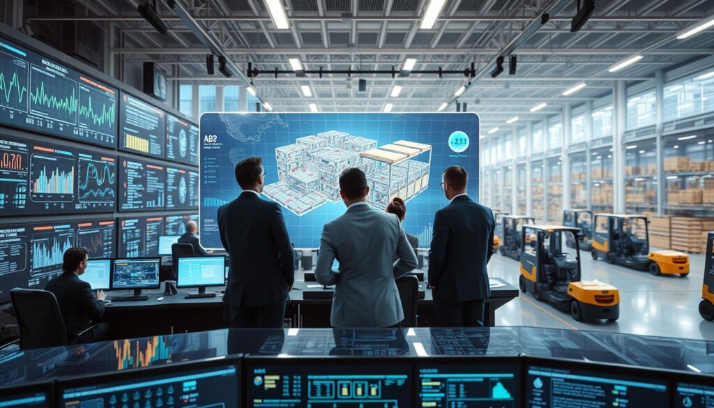 PSIwms AI analysiert und optimiert Logistikprozesse mithilfe eines digitalen Zwillings automatisch und in Echtzeit.