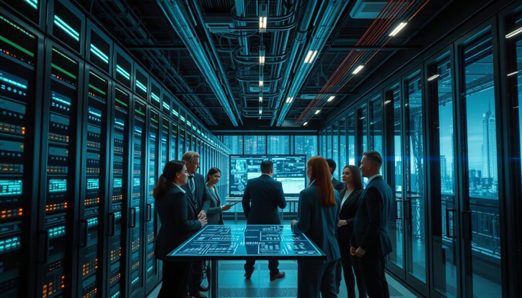 Rechenzentren KI Infrastruktur und Datenfluss