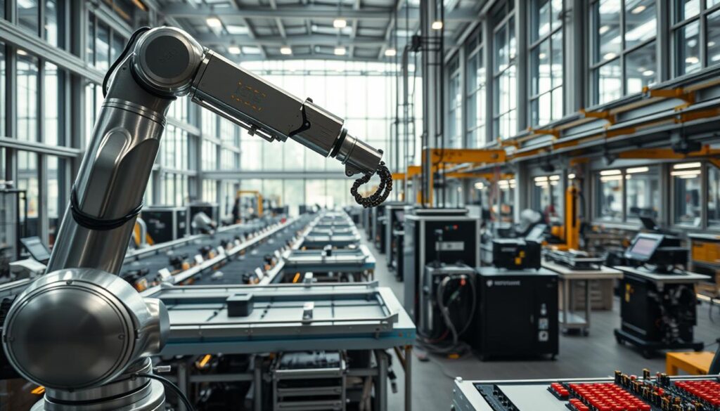 Robotik Produktion in modernen Fertigungsstätten