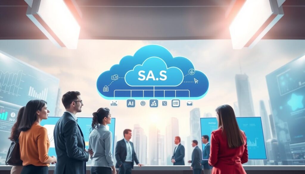 SaaS-Geschäftsmodell mit Cloud-basierte KI-Lösungen