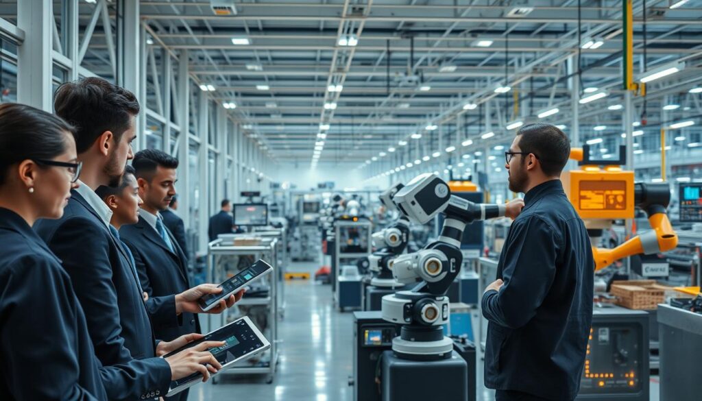 Smart Factory mit Maschinelles Lernen Technologie in Industrie 4.0