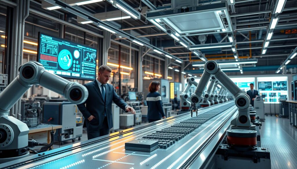 Smart Factory mit intelligenten Systemen und Industrie 4.0 Technologie