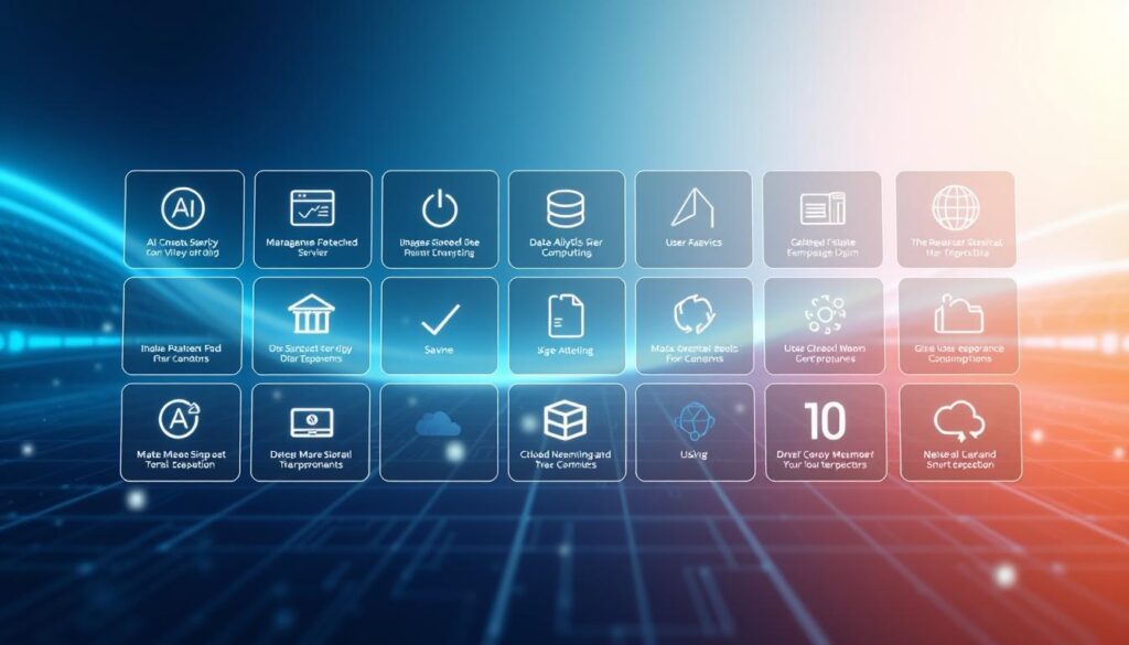 Smart Service Architektur mit zwölf Feldern
