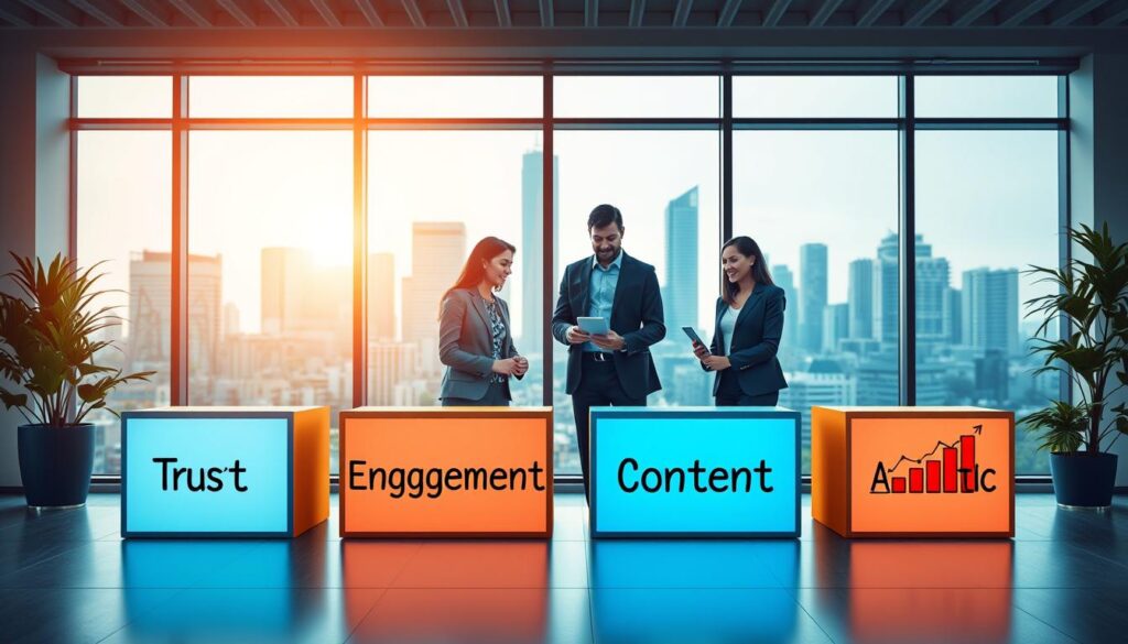 Social Selling Strategie mit vier Bausteinen für erfolgreiche Leadgenerierung
