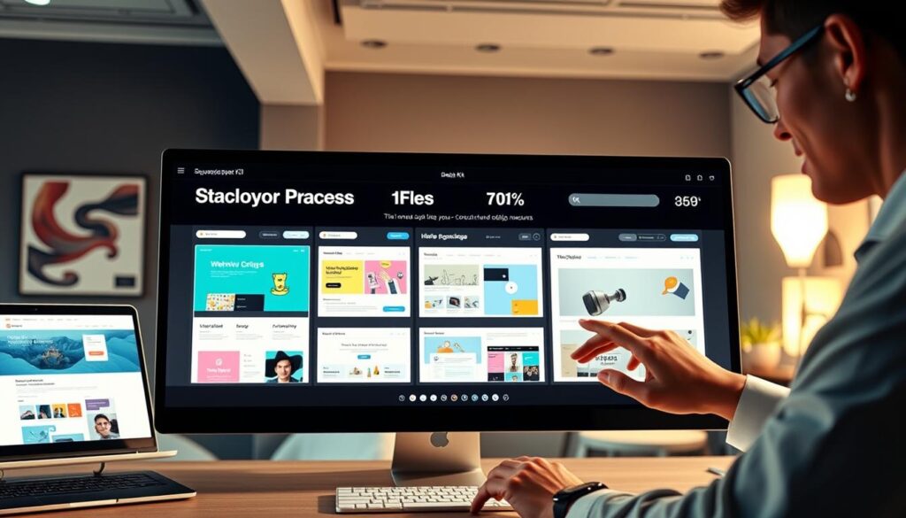 Squarespace KI Design Kit mit interaktiven Designfunktionen und Layout-Wechsler