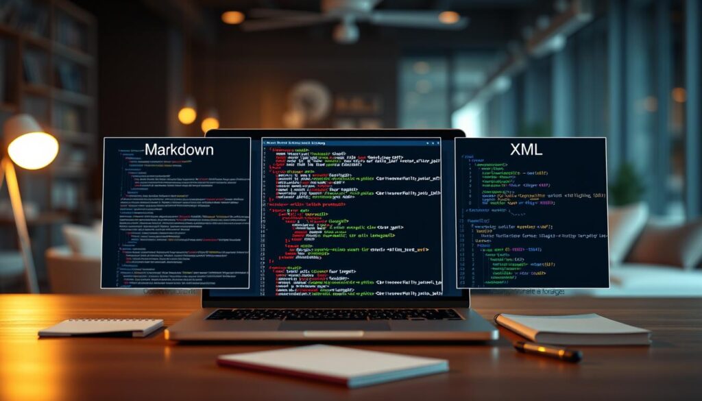 Strukturierte Prompt-Formate Markdown JSON XML für KI-Integration
