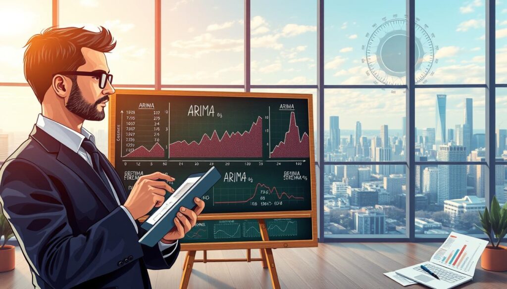 Traditionelle Prognosemethoden ARIMA und Machine Learning für Zeitreihenanalyse