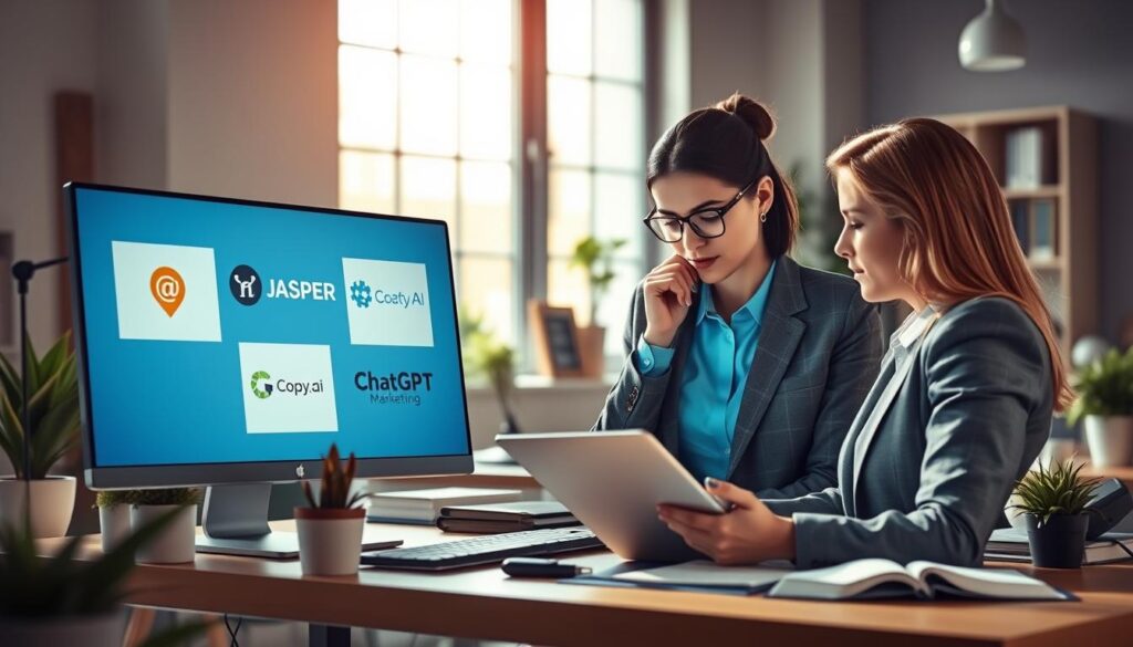 Überblick zu führenden Tools wie Jasper, Copy.ai und ChatGPT