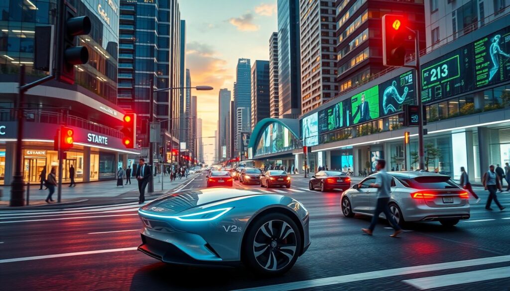 V2X-Kommunikation vernetzte Mobilität Fahrzeugkommunikation