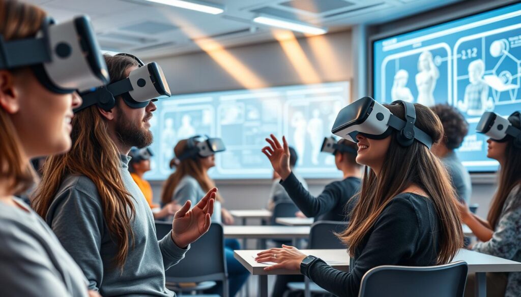 Virtuelle Realität Bildung mit Embodiment und immersiven Lernerlebnissen