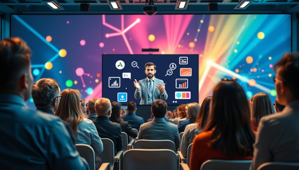 Visuelle Impulse und dynamische Inhalte zur Aufmerksamkeitssteigerung in Webinaren