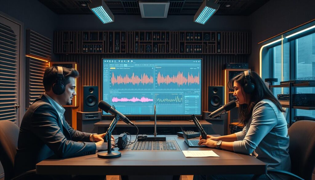digitale Podcast-Produktion mit KI-Technologie