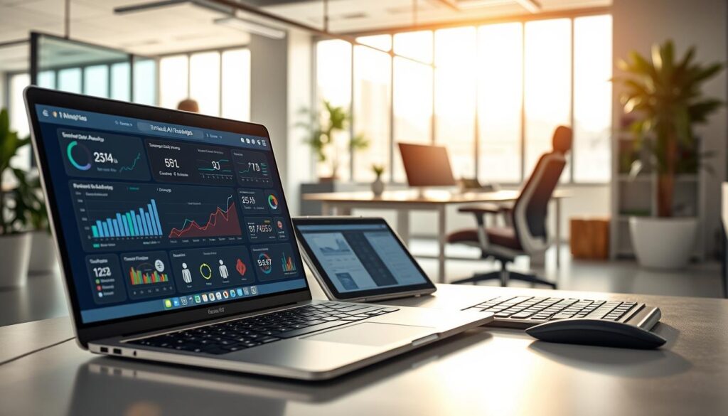 digitaler Arbeitsplatz mit KI-Funktionen
