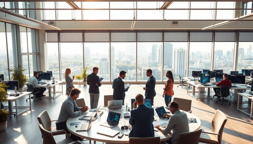 intelligente Infrastruktur und flexible Raumkonzepte im Smart Office