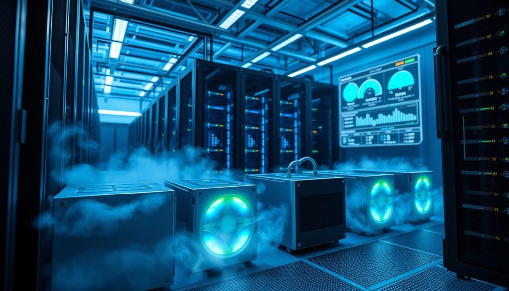 intelligente Kühlsysteme und Rechenzentrum Kühlung mit KI-Steuerung