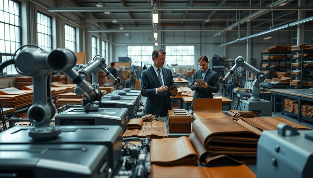 Automatisierung Handel mit KI in der Lederwarenbranche