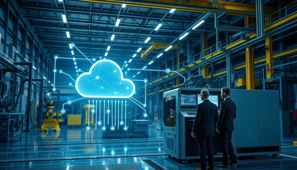 Cloud-Architektur und lokale Datenverarbeitung in der industriellen KI