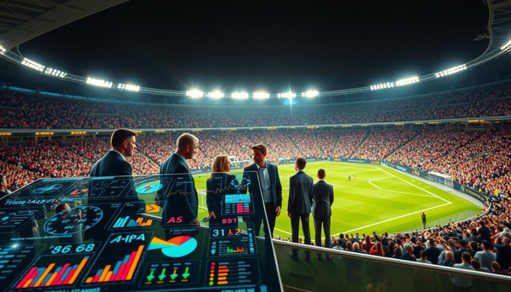 Fußball-Datenpunkte in der Spielanalyse