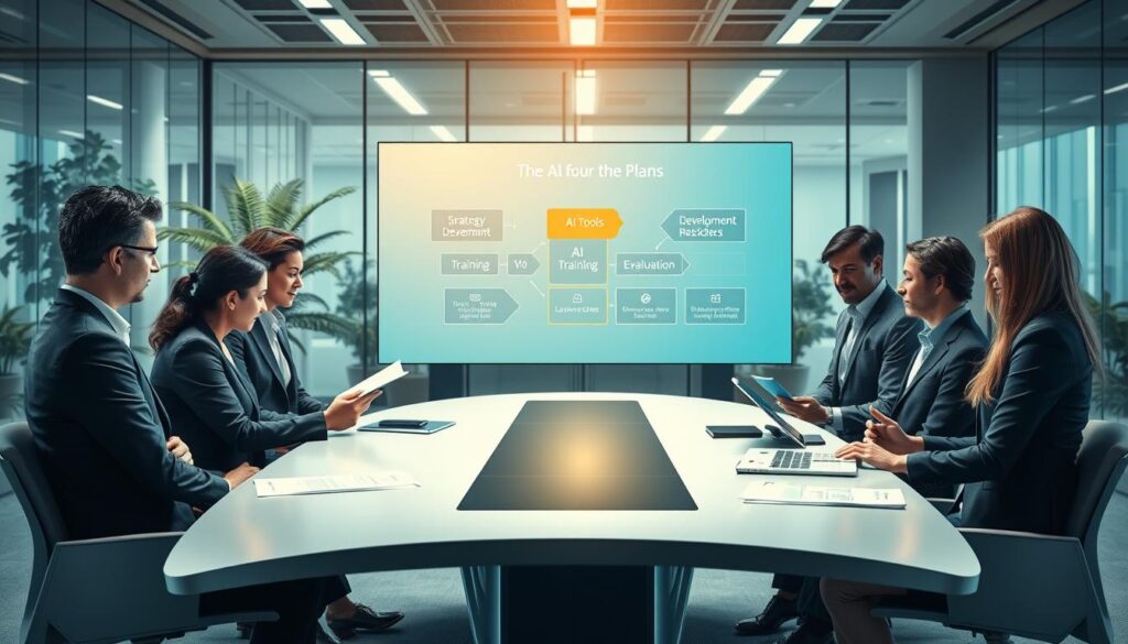 KI-Implementierung und vierstufiger Plan KI