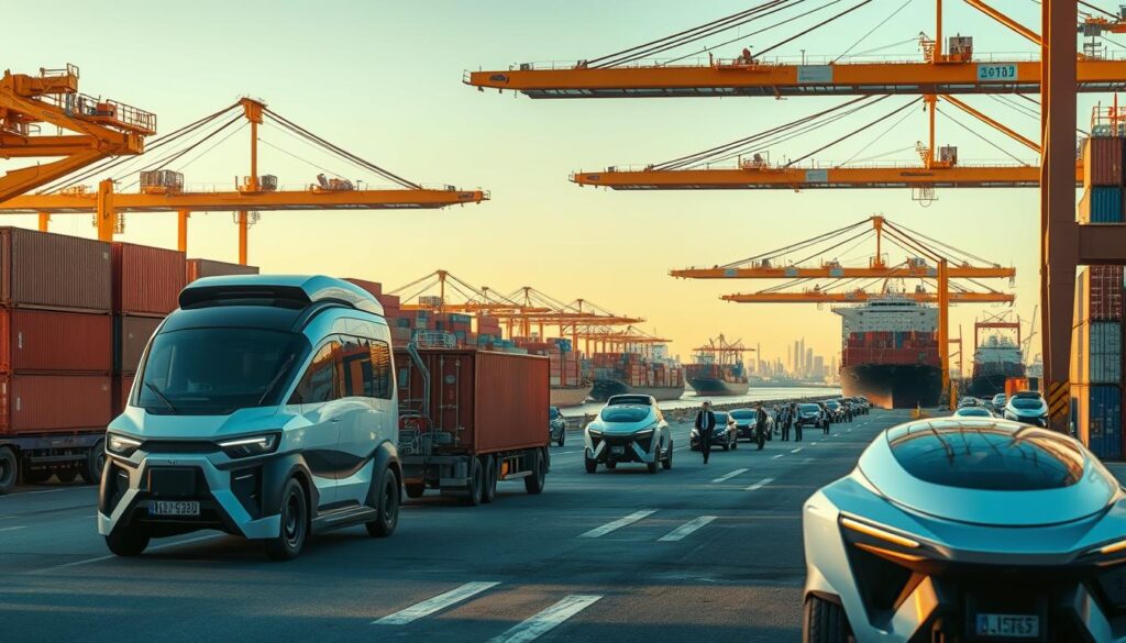 KI-gesteuerte Fahrzeuge in der Hafenlogistik