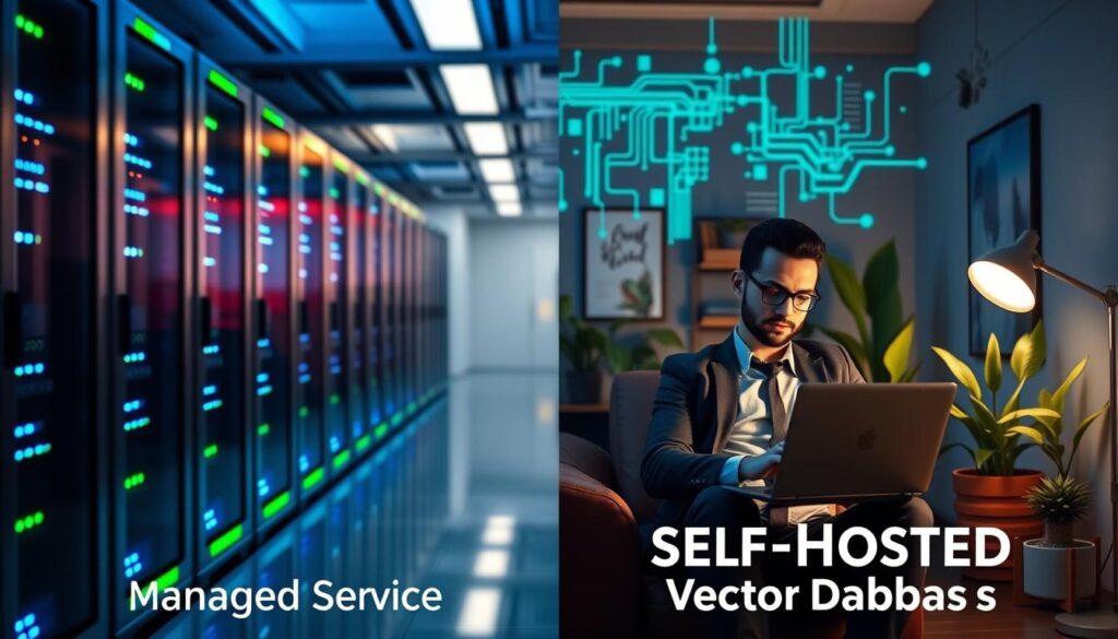 Managed Vektordatenbank und Self-Hosted Vektordatenbank im Vergleich