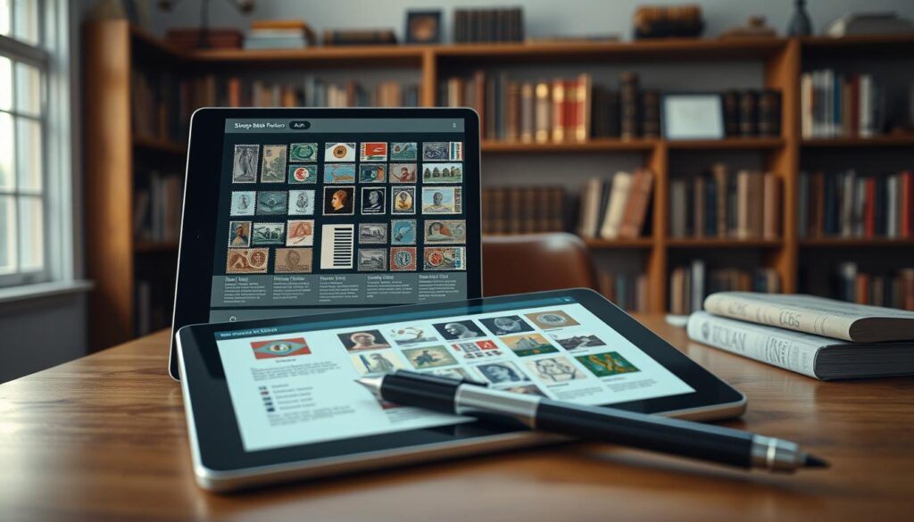 Offline-Funktion in KI-Apps für Briefmarkendaten