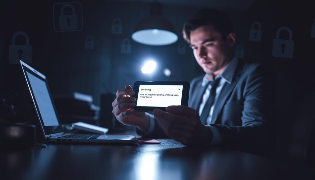 Phishing und Smishing Betrugsversuche