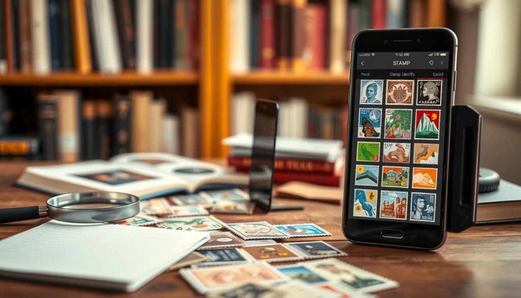 Stamp Identifier App für die Briefmarkenbewertung