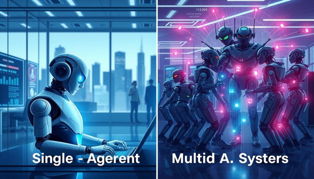 Vergleich MAS zwischen Single-Agent-Systemen und Multi-Agenten-Systemen Vergleich MAS zwischen Single-Agent-Systemen und Multi-Agenten-Systemen