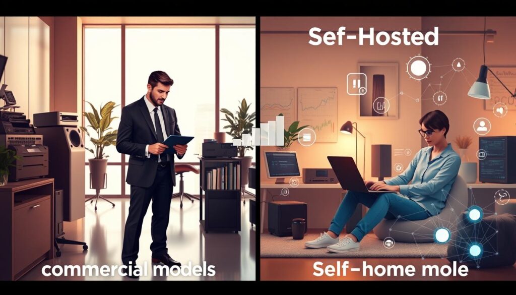 Vergleich von kommerziellen und selbstgehosteten Sprachmodellen Vergleich von kommerziellen und selbstgehosteten Sprachmodellen