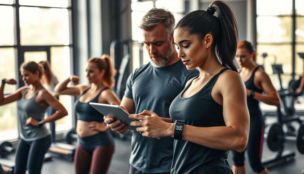 Workout-Tracking mit Wearables Fitnessstudio