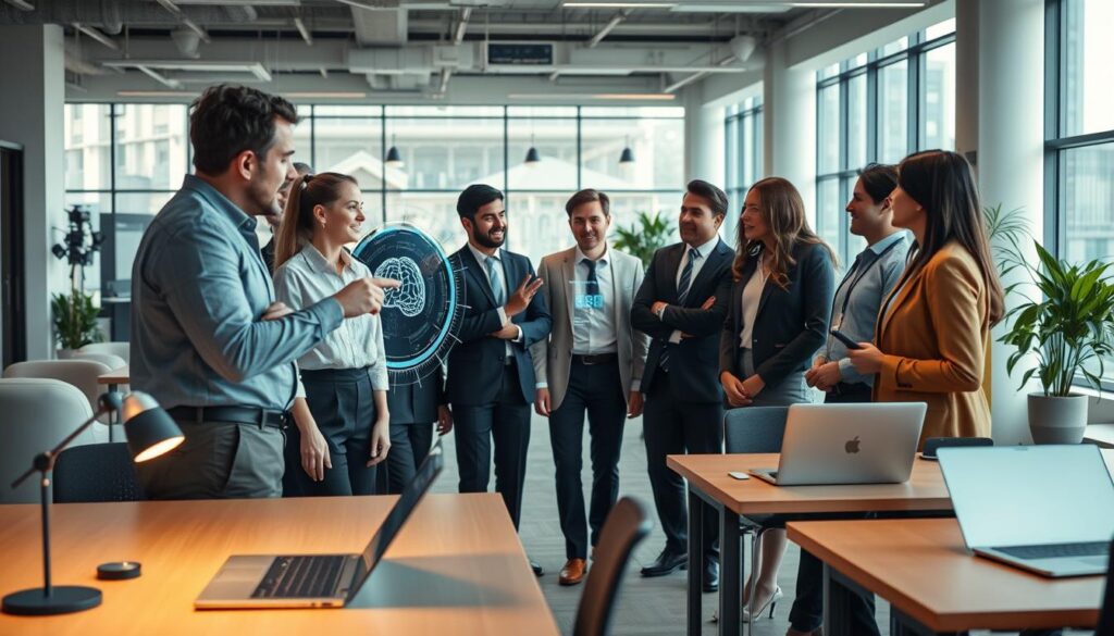 Zusammenarbeit Mensch und KI im Arbeitsalltag