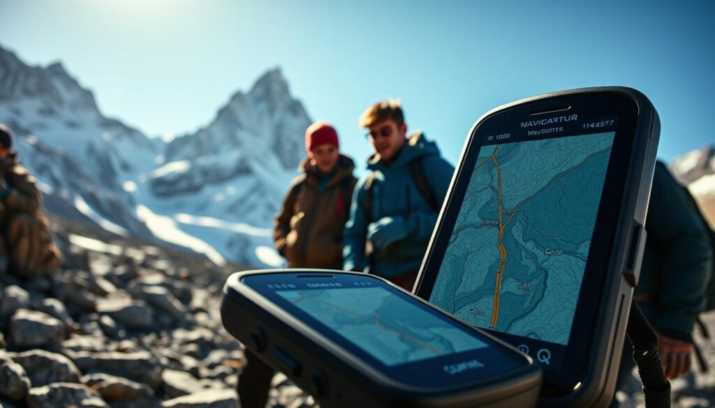 digitale Navigation für Bergsteiger