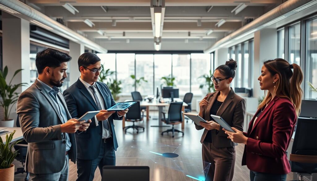 virtuelle Angestellte im Mittelstand